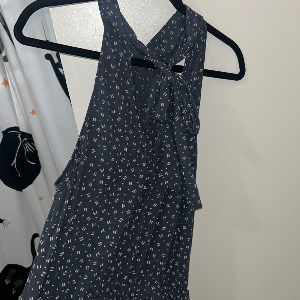 NWT Loft Romper with tie neck